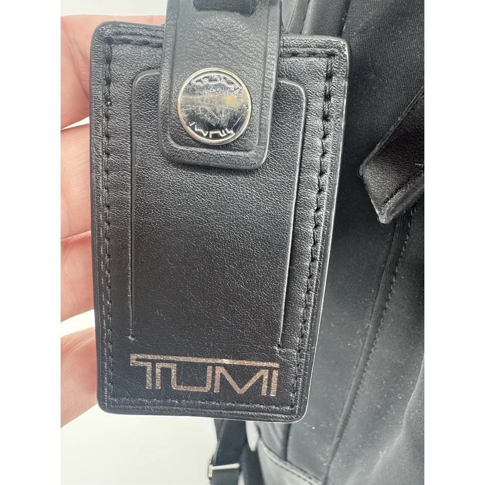 Tumi Harrison Bates Backpack Laptop Carry Bag Nylon Leather Black